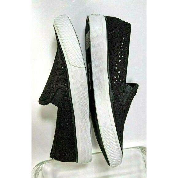 Sperry Women's Size 5 US Black Sneakers Seaside Perforated Slip On Memory Foam - Picture 7 of 13